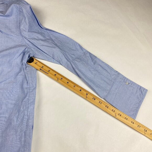 NWT Everlane Poplin Breeze Shirt Women's XS Light Blue 100% Cotton - Picture 12 of 16